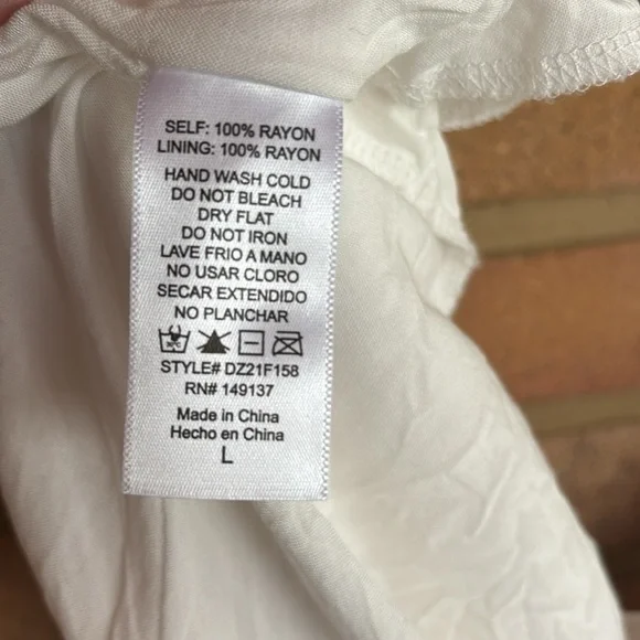 Double Zero women’s tie dye lined to knee spaghetti strap slip dress Large - Picture 10 of 10